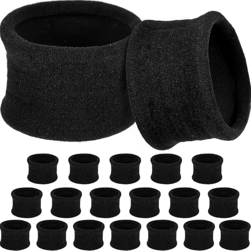 Xinnun 20 Pieces Hair Ties for Women Large Wide Hair Bands for Thick Cotton Stretch Bands Rope Ponytail Holders Headband Accessories for Women