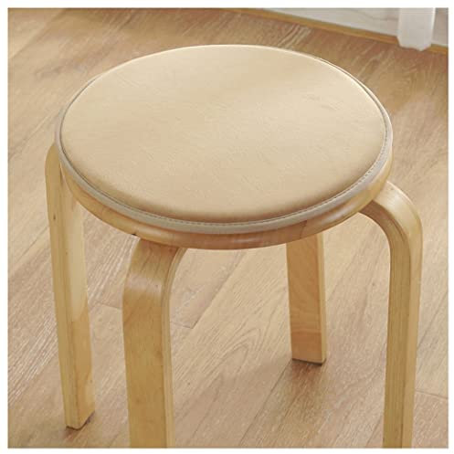 Rutschfeste Schaumstoffkissen, rund, Hocker, 34 cm, Khaki, 4 Stück
