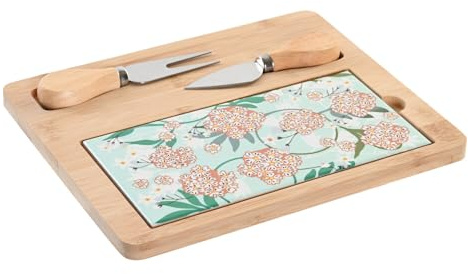 TABLA APERITIVO SET 4 BAMBU GRES 24,5X20X1,2 VERDE