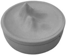 SDA287MZ Aschenbecher Aschenbecher mit Deckel, Süßwasserbeton-Aschenbecher, Tischaschenbecher, geeignet for Zimmer, Wohnzimmer, Büro, Außenbereich, Garten, Café, Hotel Windaschenbecher(Grigio)