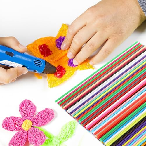 ULTECHNOVO Pcl-Filament Nachfüllset Für 3D-Druckstifte 2.5 Mm 110 Stück Bunte Filamentminen Für Präzises Drucken Und Kreatives Modellbau Zubehör