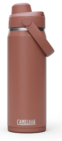 CamelBak Thrive Chug - Botella de agua de acero inoxidable aislada Sierra Red, 20 onzas