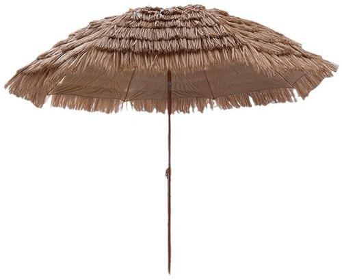 Xalteafe Ombrellone Parasole da Esterno in Stile Hawaiano,Ombrellone Spiaggia in Paglia Tropicale,Ombrelloni da Giardino,Ombrelloni da Spiaggia,Protezione Solare,per Spiaggia Giardino Balcone Mare