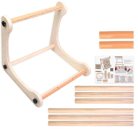 Xiixuuj Stickerei-Klappenständer – Handarbeitsständer | Holzstütze verstellbar tragbar für Stanznadeln, Basteln, Muster, Tapisserie, Display