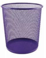 Generisch Papierkorb - Mülleimer - Papiermülleimer - Büropapiermülleimer - Papierkorb Büro - Abfalleimer aus Metall 22 x 26,5 x 28 cm 13 Liter 6 verschiedenen Farben (Lila)