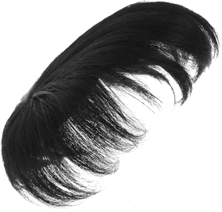 WOONEKY Kurzhaar Perücke für Männer mit Haarausfall Natürlich Wirkendes Toupet Kurze Gerade Haarteile mit Clip Nahtlos Integrierbar Komfortabel Schnell Anwendbar für Täglichen Gebrauch