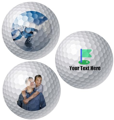 Generisch Personalisierte Golfbälle mit Bild und Text, Einzigartige Golf Geschenke für Freunde