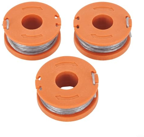 Honseadek Line with Spool Compatible Toolfree for Argos for Mcgregor Mct1825 Mct2x1825 Met2523 String Trimmer 25m Cutting Replacement 40mm Diameter Line Installation 3 Pack