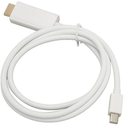 SIXRUN Mini DisplayPort Till -adapter Mini Till -konverter MDP Till -adapter 4K Ultra HD för Monitor Projektor (1m)