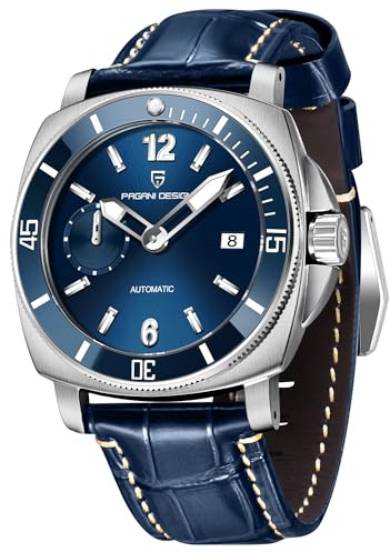 Pagani Design PD1820 Montre automatique pour homme avec lunette rotative en acier inoxydable Mouvement japonais à remontage automatique Étanche Lumineuse Montre mécanique décontractée pour homme