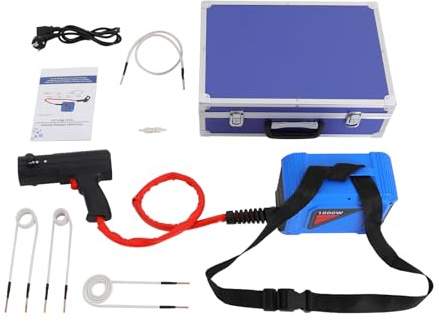 Riscaldatore a induzione, magnetico manuale, riscaldatore a induzione, dispositivo a induzione per auto, rimozione dei bulloni di riscaldamento a induzione, massimo 800 °C, 1100 W, 220 V, con 8 bobine