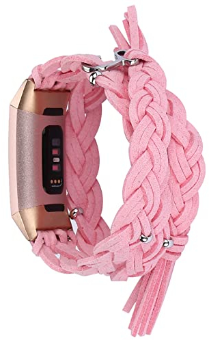 ZUZIS Ersatzgummiband Kompatibel Mit Fitbit Charge 4/Charge 3 Verstellbares Ersatz-Uhrenarmband, Fitness-Zubehör, Armband, Metallverbinder, Fitness-Armband,2