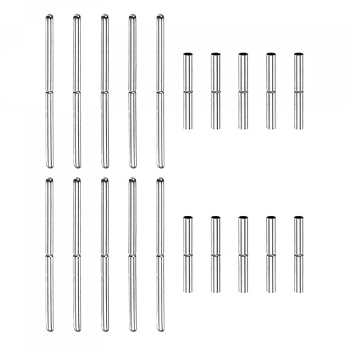 sourcing map Watch Strap Tubes, Pins Stainless Steel