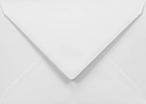 Netuno 100 Briefhüllen Weiß DIN C6 11,4x16,2 cm elegant und hochwertig | 100g Papier · hochwertige weiße Briefkuverts für Hochzeit, Einladungen & Grußkarten