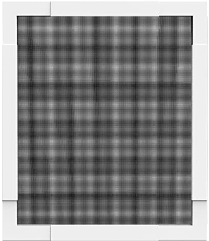 APANA - Profi Fenster Fliegengitter Teleskop mit Alurahmen & strapazierfähigem Fiberglasgewebe - Insektenschutz Fenster mit umlaufender Bürstendichtung - Montage ohne Sägen (150 x 180 cm | Weiß)