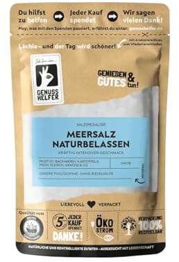 Bremer Gewürzhandel Meersalz, grob, Salz für die Salzmühle, Meersalz zum Kochen, 3 x 250g