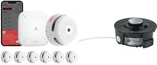 Rilevatore di fumo X-Sense XS01-M ProConnected con stazione base SBS50 e testina Makita a 1 filo Tap&Go 1,6 mm 195858-1 argento