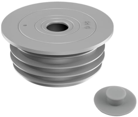 Joint de Tuyau de Machine à Laver, Bouchon Anti-Odeur pour Cuisine et Salle de Bain, Joint d'Étanchéité pour Tuyau de Vidange d'Eau, pour Tuyaux de 70-75MM Canalisations d'Évier Gris (L)