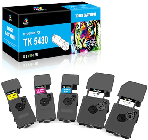 LeciRoba TK-5430 für Kyocera TK5430 TK-5430K TK-5430C TK-5430M TK-5430Y Toner ,für Kyocera Ecosys MA-2100cfx MA-2100cwfx PA-2100cwx PA-2100cx Drucker (5-Pack)