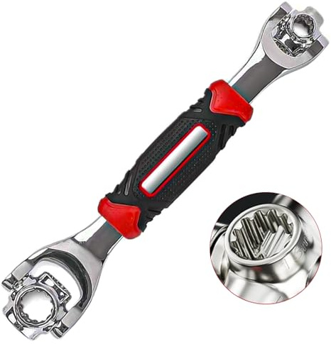 Hamind Universal Wrench 52 in 1 Socket Wrench Multifunction Wrenches Tool with 360° Rotating Head, Spanner Tool for Home and Bicycle Car Repair