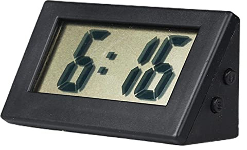 Giwnuq Horloge Numérique de Voyage Réveil de Chevet à Piles avec Pile Bouton