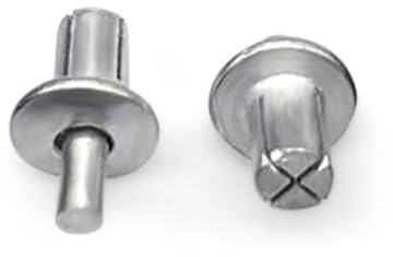 120 Pcs Round-Headed Aluminum Core Rivets, Hammer Drive Rivets, Expanding Aluminum Rivets, Knock-On Impact Type Expansion Aluminum Rivet Half Round Head Core Piercing Rivets
