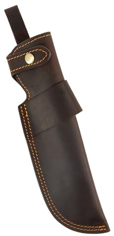 Knife Sheath,Leather Knife Sheath for Belt,Chef Knife Guard,Knife Holster for 5 inch Blade Knife,Knife Holder,Knife Cover Sleeve,EDC Belt Organizer,Sheath for Chef Meat Cleaver,Gifts for Men