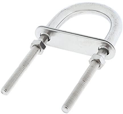 HTFKFW U-Bolzen 304 Edelstahl Marine Seil Takelage Heck Auge U-Bolzen Yacht Boot Hardware Marine Takelage M5 * 78 for Befestigung