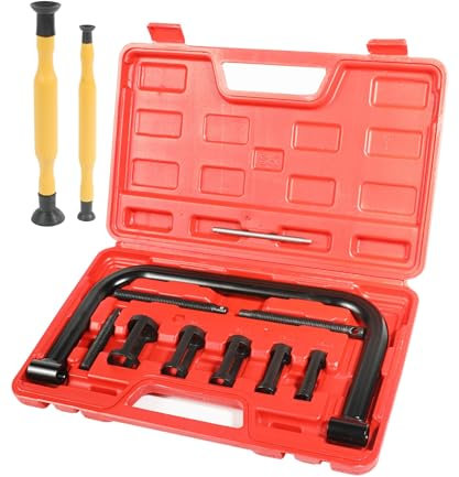 QZQUFJ 12 Pezzi Compressore Molle della Valvola, Smonta Molle Ammortizzatori Comprimi Molle Ammortizzatori Auto, Portatile Smonta Ammortizzatori Compressore Molle Ammortizzatori