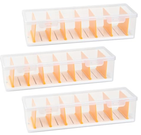 Mapille 3 Stück Kabel Organizer Box, Kabel Aufbewahrungsbox, Kabel Organizer mit 7 Verstellbare Fächern, Kabelaufbewahrung, Ladekabel Aufbewahrung für Büro,Zuhause,Schreibtisch