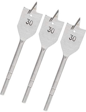 3-teiliges Flachholzbohrer-Set aus Karbonstahl für Holzbearbeitungswerkzeuge – 30 Mm, Qualitätsgesichert