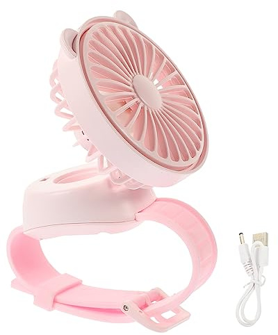 TOPBATHY Orologio Alla Moda Per Bambini Ventilatore Da Polso Compatto E Portatile in Silicone Colorato Leggero Adatto Per Viaggiare E Aspettare Ovunque Casuale