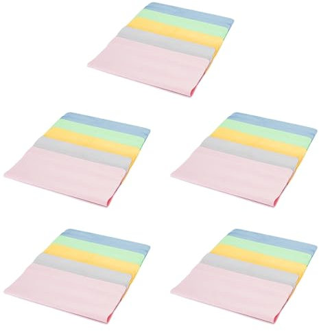 XUJIAN 25 Pièces Séries Doux Chamois Lunettes Cleaner Lunettes Fibre Fine Tissu Propre pour Objectif Caméra de Nettoyage