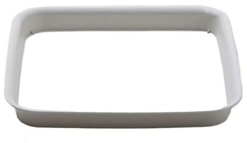 GLigeT Présentoirs De Vase Base carrée Blanche for bonsaï, bac d'égouttage for Plantes, jardinière en Plastique, décoration de Palette Décoration de la Maison(Moyen)