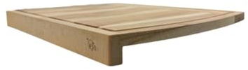 EFO planche à découper XL 47 x 37 cm | Planche à découper avec bord butée en bois de hêtre | Grande surface de travail pour cuisine efficace