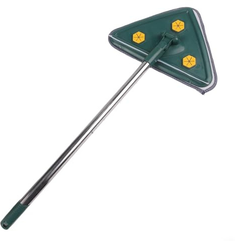 Mopa triangular para limpiar paredes, techos, ventanas, suelos y zócalos en zonas de difícil acceso (B)
