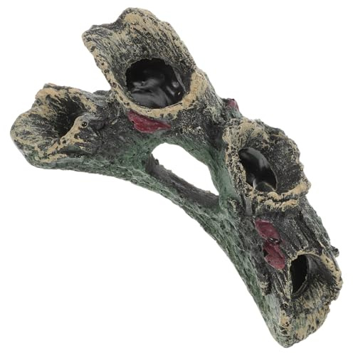 VICASKY Grotte pour Aquarium Décor pour Poissons et Crevettes Modèle de Grotte Artificielle Cachette sous Eau Élégant et Stable