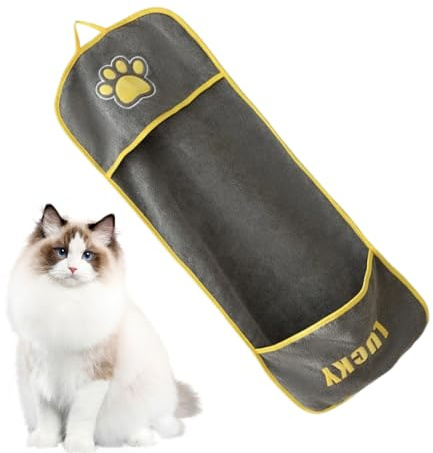 Asciugamano per cani - Asciugamano da 23 pollici | Pile assorbente: morbido e resistente per cani e gatti. Asciugatura rapida. Pulizia dopo il bagno, passeggiate o toelettatura quotidiana.