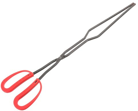 Healifty Pince à Charbon D'extérieur en Fer Robuste Pince pour Barbecue et Cheminée Outil Multifonction pour Foyer Feu de Camp et Camping pour Manipulation Sécurisée de Braises et Bois