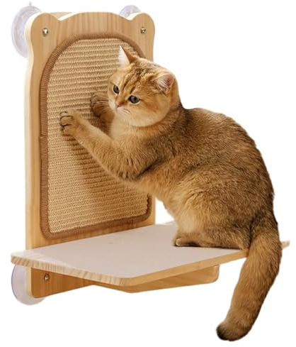 Rascador de pared para gatos, con ventosa, para afilar garras de gatito, juguetes para rascar gatitos, para padres de mascotas, entrenadores, amantes de los animales, apartamento, hogar, oficina