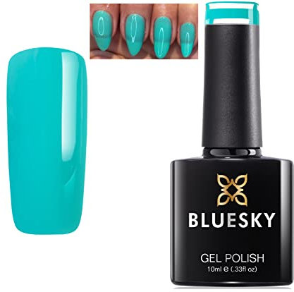 Bluesky Gel Nail Polish Pastel Mint Green Color UV LED Soak Off PA06 Pastel 06 10ml (Requires Drying under LED/UV Lamp)