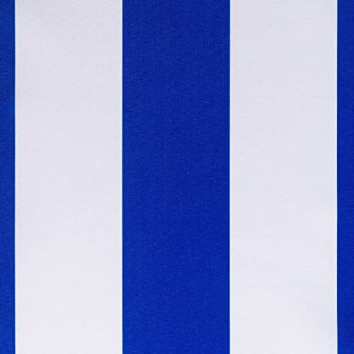 DéVa Outdoor-Stoff blau-weiß in 1,6m Breite (METERWARE) - Markisenstoff aus 100% Polyester - Dekostoff