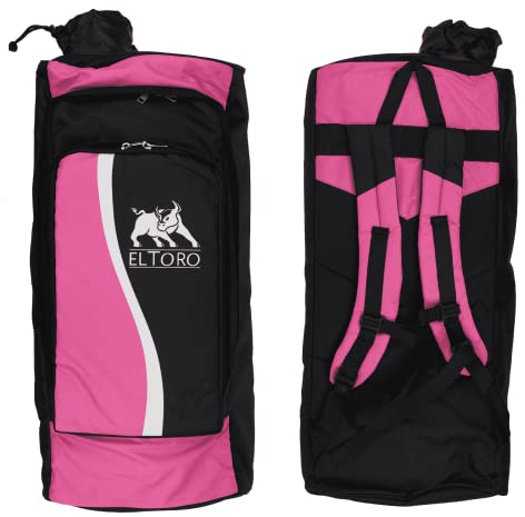 elToro Wave - Rucksack für Bogenschützen, Pfeil und Bogen sicher verstauen mit Schutz, für Recurvebogen Mittelstück und Wurfarme (Pink)
