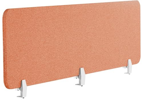 Schreibtisch Trennwand Akustik Polster rot 180 x 40 cm Schallschutz Wally