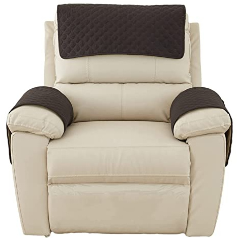 AWAV Armlehnenbezüge,Armlehnenschoner,Anti-Rutsch- Armkappen für L Form Sofaschoner Chaiselongue ecksofa,Schonbezüge für Liegestuhl, Sofa, Armlehnenschutz, Armlehnen (Schwarz,3-Sitzer Liege)