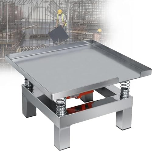 Plate-forme de compacteur de table vibrante en béton, mini table vibrante en acier inoxydable, petite table d'essai vibrante en acier inoxydable, plate-forme de compacteur en acier inoxydable ( Color