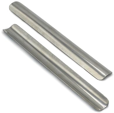 Vulcan Inox VulcanInox | Paire de récoltes miettes en acier inoxydable | Outil professionnel de table pour serveurs | Fabriqué en Italie | Accessoire de nettoyage de table pour restaurants et cuisines