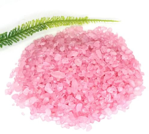 50/100g-Quartz rose-100g Pierres naturelles polies en vrac Cristal de guérison Mini gravier minéral brut Spécimen minéral Aquarium Réservoir Décoration intérieure