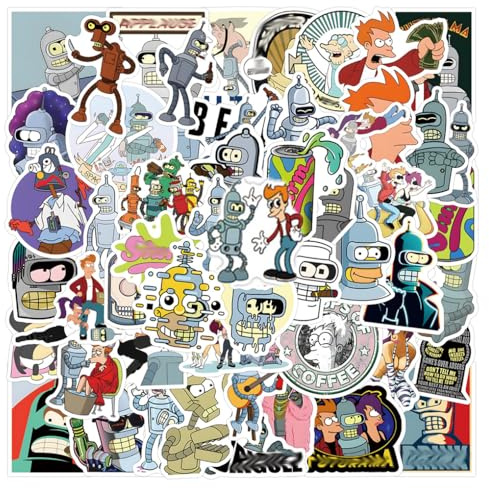 AloaMars Stickers, 110 Pcs Funny Cartoon AloaMars Figure Vinyl Waterproof DIY Sticker Decals for Party, Water Bottle Scrapbook Laptop Skateboard Computer for Teens Students