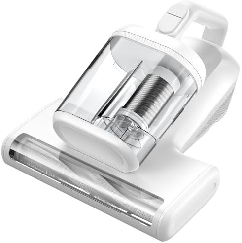 Battimaterasso Antiacaro Aspirapolvere per Materassi - 15KPa Aspira Pulisci Materassi con Filo Potente con Sterilizzazione UV e Riscaldamento 60°C, Battitappeto per Divano, Tessuti e Letti